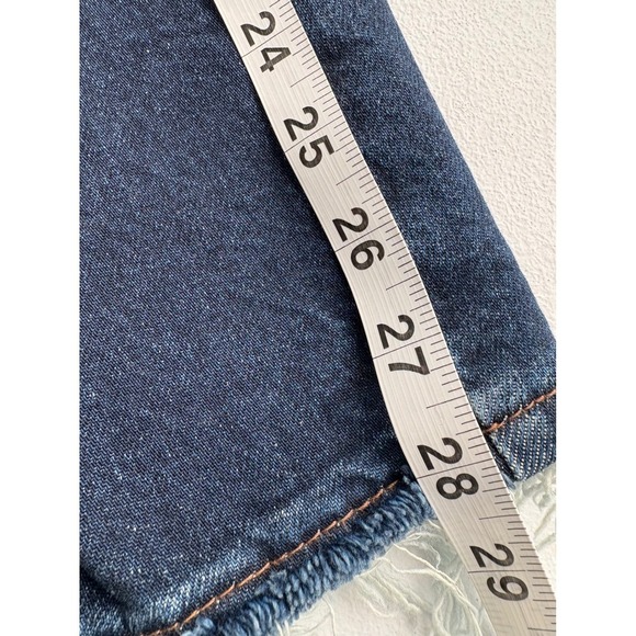 Judy Blue Los Angeles Womens 22W Dark Wash Distressed Straight Jeans - Picture 6 of 7